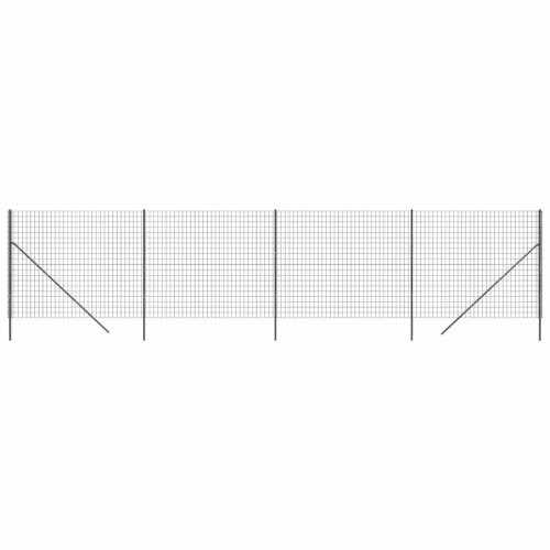 VidaXL vidaXL Maschendrahtzaun Anthrazit 2x10 m Verzinkter Stahl