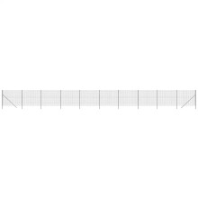 vidaXL Maschendrahtzaun Anthrazit 2x25 m Verzinkter Stahl