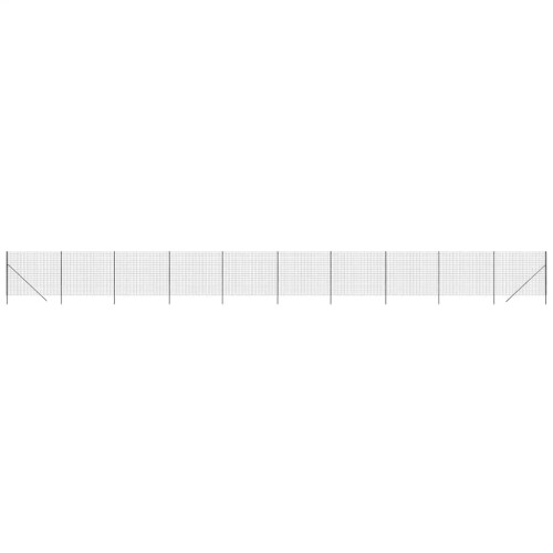 VidaXL vidaXL Maschendrahtzaun Anthrazit 2x25 m Verzinkter Stahl