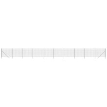 vidaXL Maschendrahtzaun Anthrazit 1,6x25 m Verzinkter Stahl