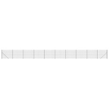 vidaXL Maschendrahtzaun mit Bodenflansch Anthrazit 1,4x25 m