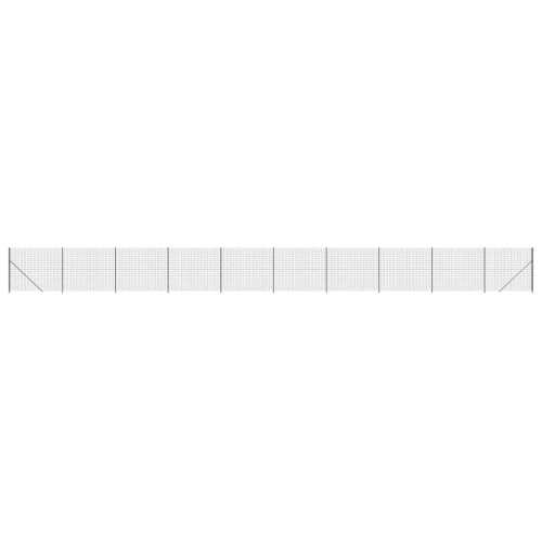 VidaXL vidaXL Maschendrahtzaun mit Bodenflansch Anthrazit 2x25 m