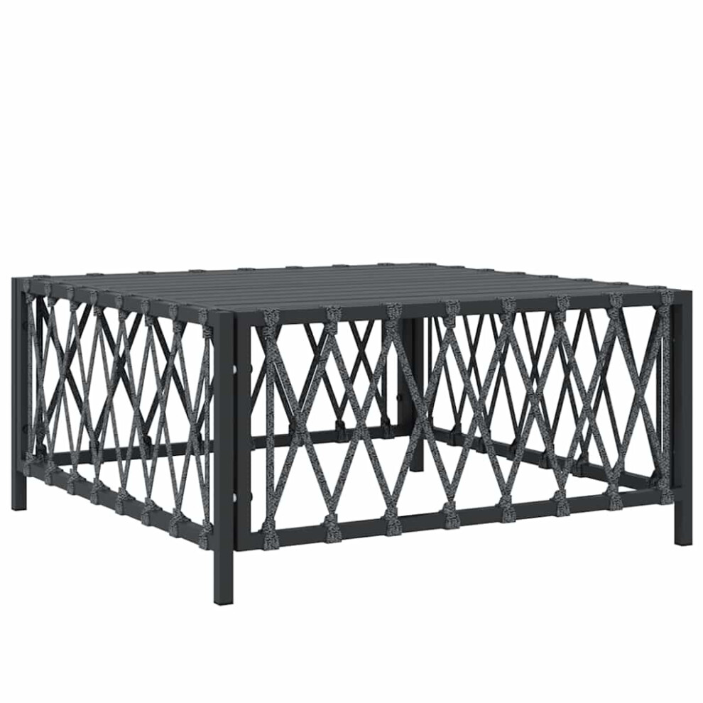 (anthracite) vidaXL Garden Table Coffee Table Outdoor Dining Table Tea Table Woven Fabric-image-OPC-PCFHXMR-NEW