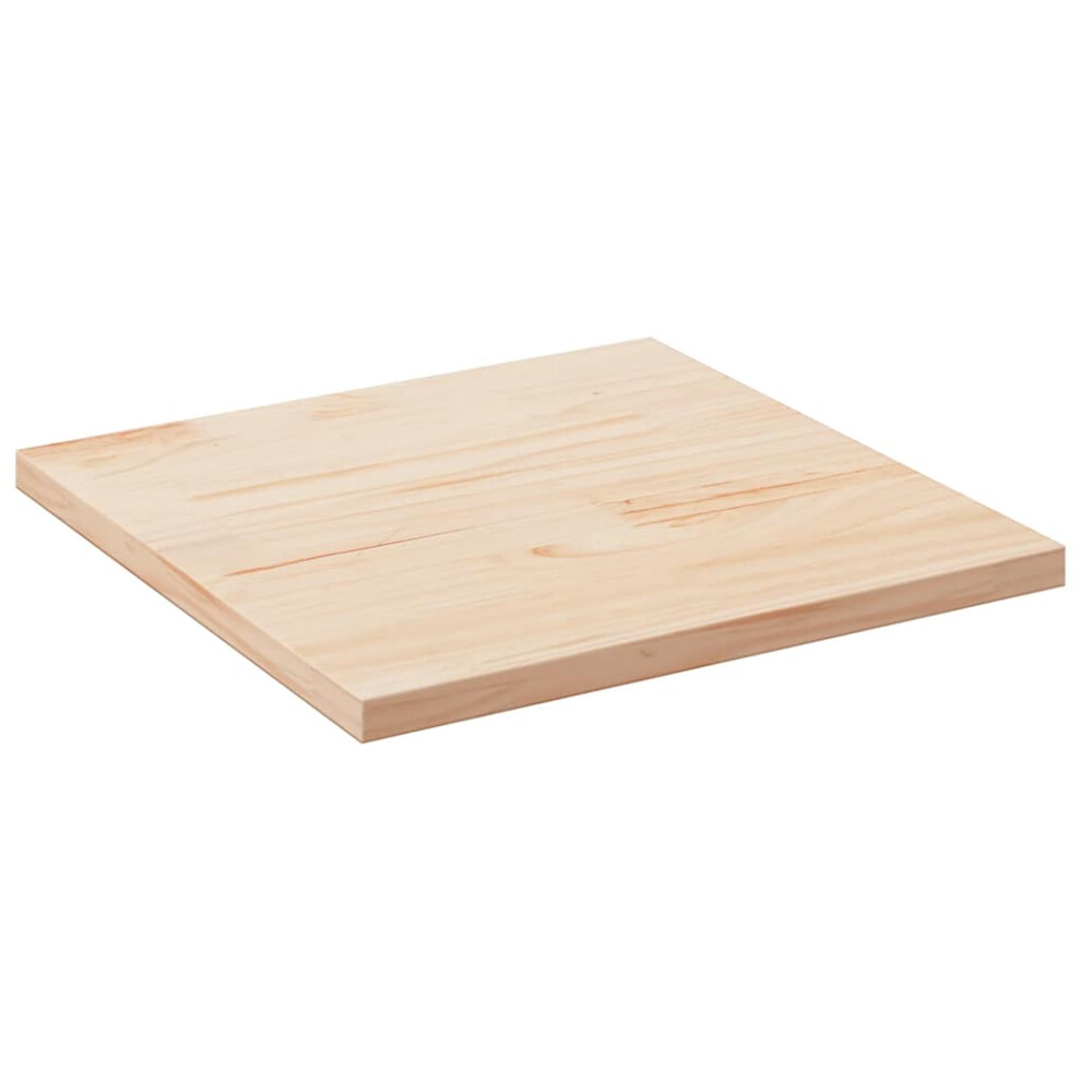 Vidaxl (, 80 X 80 X Cm) Table Top Desk Top Wooden Table Top For Desk Solid Wood Pine Square Brown Size 2.5