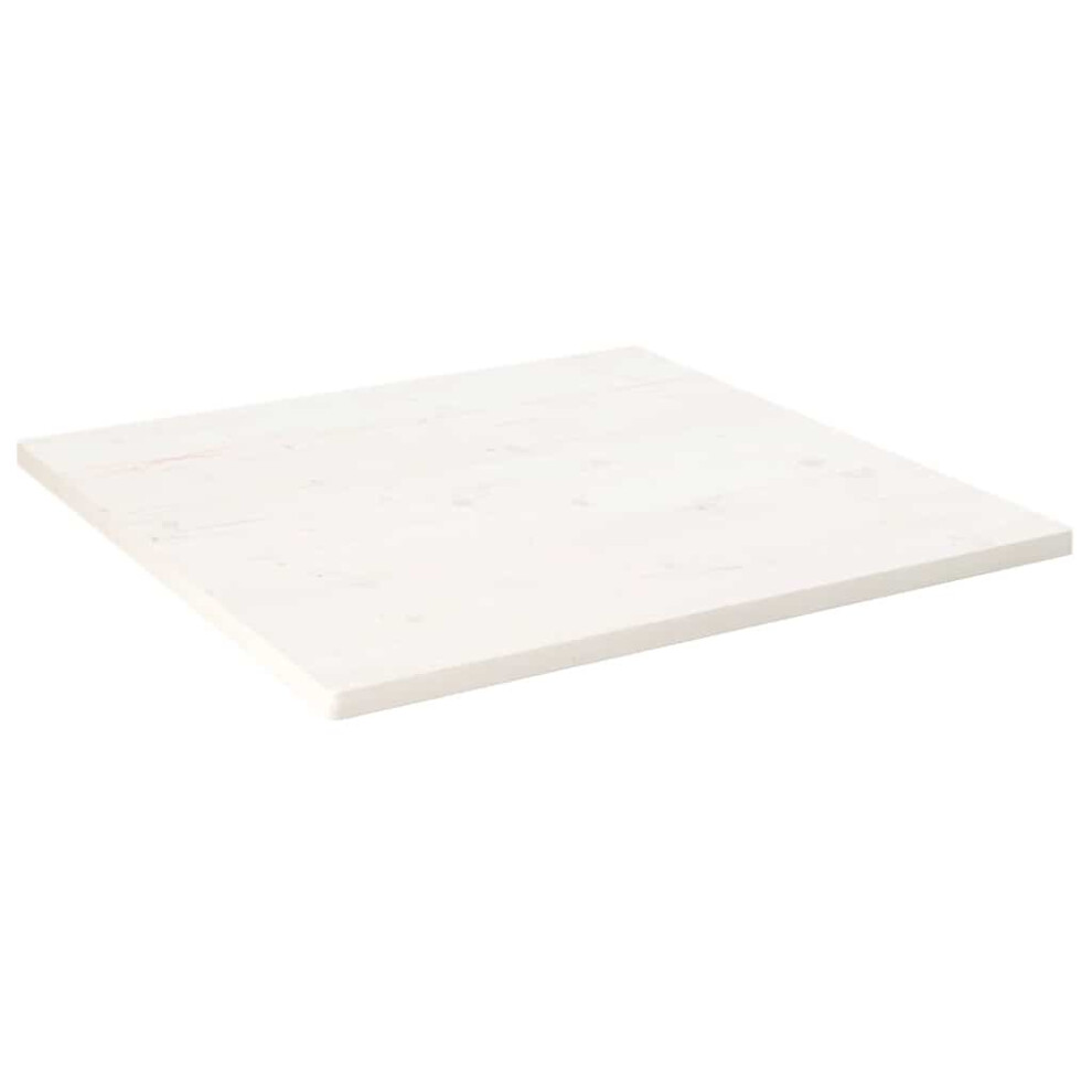 Vidaxl (White, 90 X 90 X 2.5 Cm) Table Top Desk Top Wooden Table Top For Desk Solid Wood Pine Square