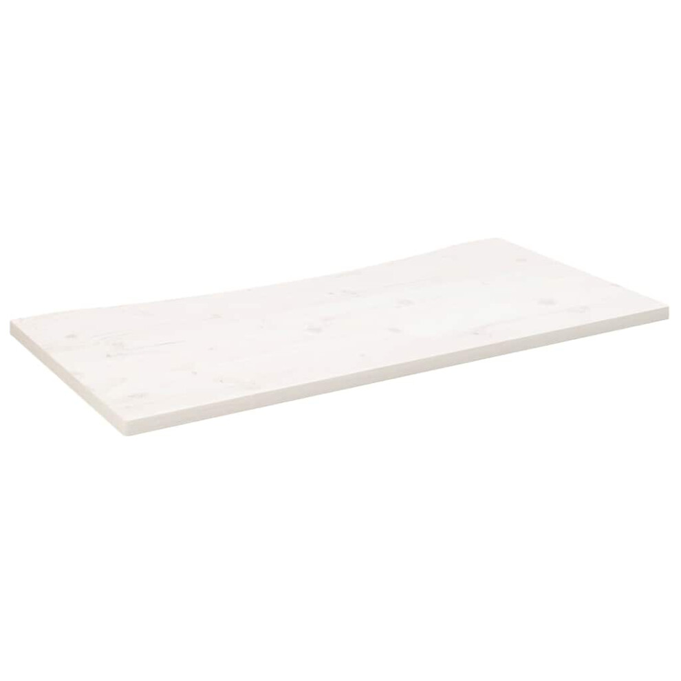 Vidaxl (White, 100 X 50 X 2.5 Cm) Desk Top Coffee Table Top Wooden Office Work Desk Top Solid Mango Wood
