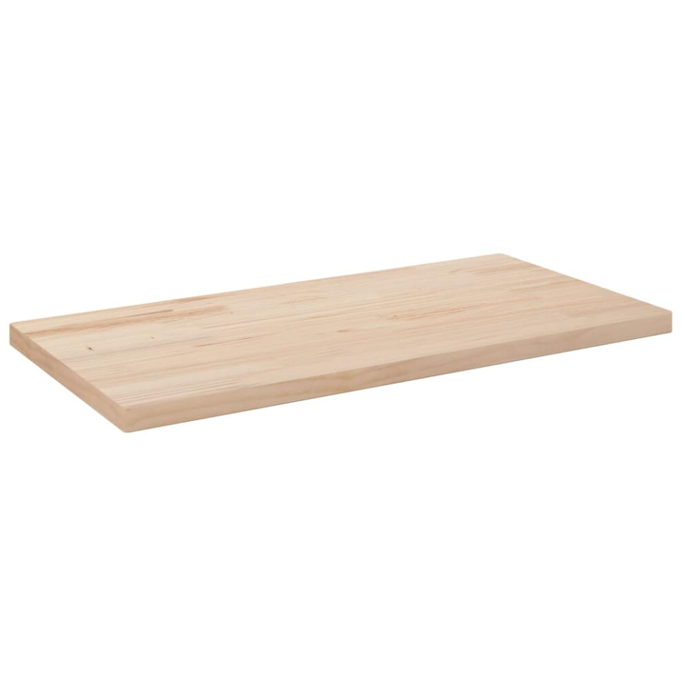 Vidaxl (Brown, 80 X 40 X 2.5 Cm) Table Top Desk Top Wooden Table Top For Desk Solid Wood Pine Square