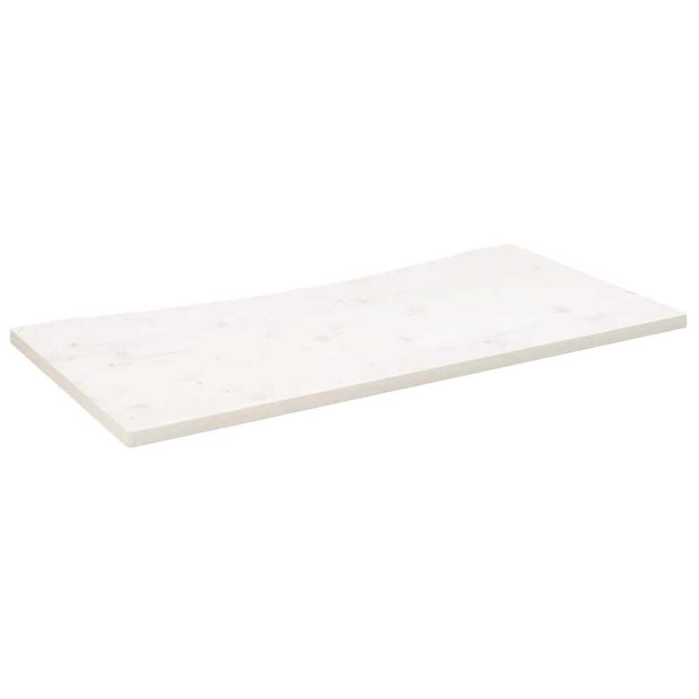 Vidaxl (White, 110 X 55 X 2.5 Cm) Desk Top Coffee Table Top Wooden Office Work Desk Top Solid Mango Wood