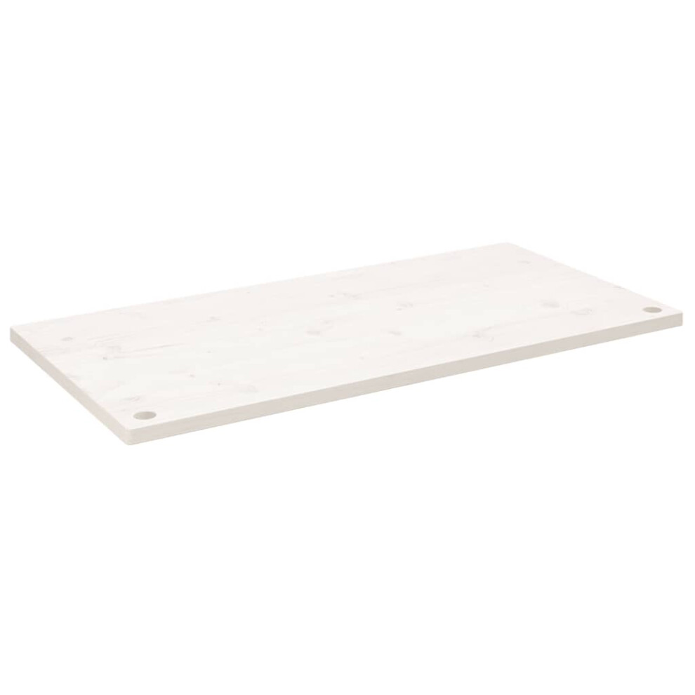 Vidaxl (White, 100 X 60 X 2.5 Cm) Desk Top Coffee Table Top Wooden Office Work Desk Top Solid Mango Wood
