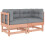 VidaXL vidaXL Ecksofas mit Kissen 2 Stk. Massivholz Douglasie 1