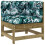 VidaXL vidaXL Ecksofa mit Kissen Kiefernholz Imprägniert 1