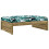 VidaXL vidaXL Gartenhocker 120x80 cm Kiefernholz Imprägniert 1