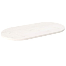 (white, 90 x 45 x 2.5 cm) vidaXL Table Top Desk Top Wooden Dining Table Top White Solid Wood Pine Oval