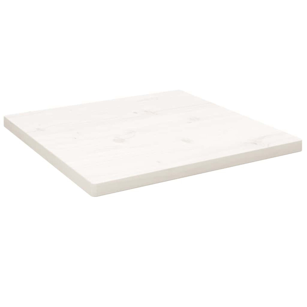 B&Q -  Table Top White 40X40X2.5 Cm Solid Wood Pine Square Table Tops - Image 3