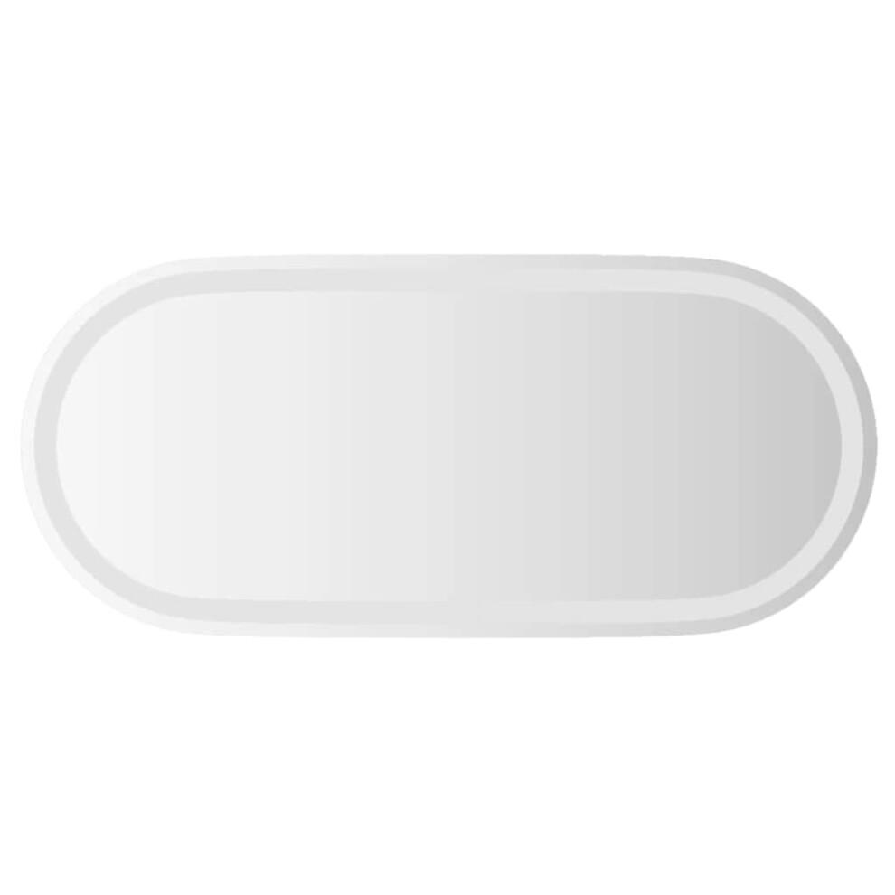 Vidaxl (80 X 35 Cm) Led Bathroom Mirror Wall Mirror Wall Vanity Mirror With Led Light Oval