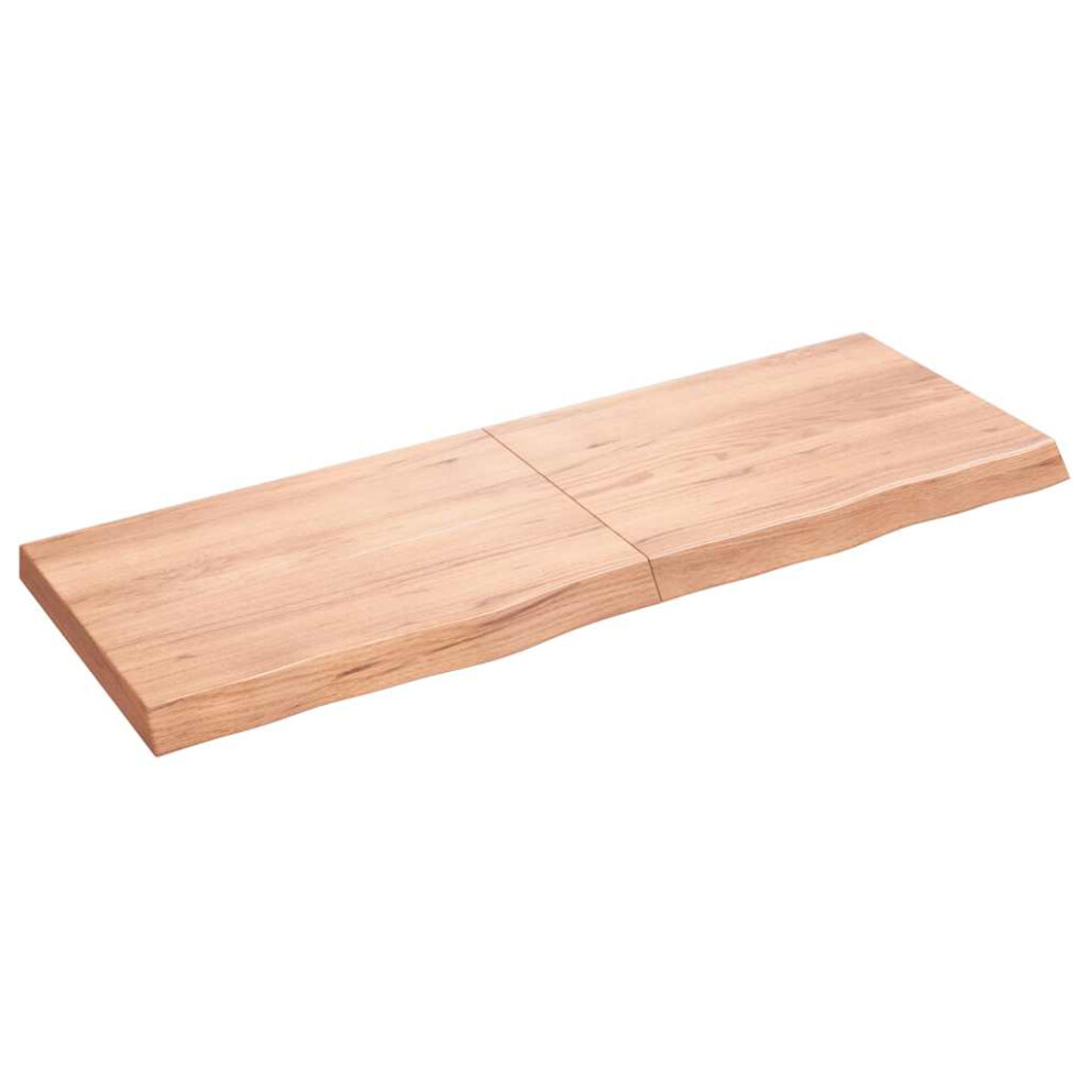 Photos - Other for Repair VidaXL   Wall Shelf Wooden Floating Shelf Display Shelf Treated Solid Wood Oak 363705 (light brown, 140 x 50 x 6 cm)
