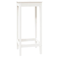 (white, 50 x 50 x 110 cm) vidaXL Bar Table Dining Room Wooden Bistro Table Pub Table Solid Wood Pine