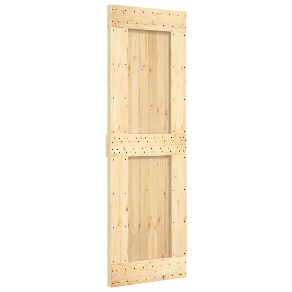 (plain design, 70 x 210 cm) vidaXL Solid Pine Wood Door Porch Wooden Sliding Entrance Door Home Front Door