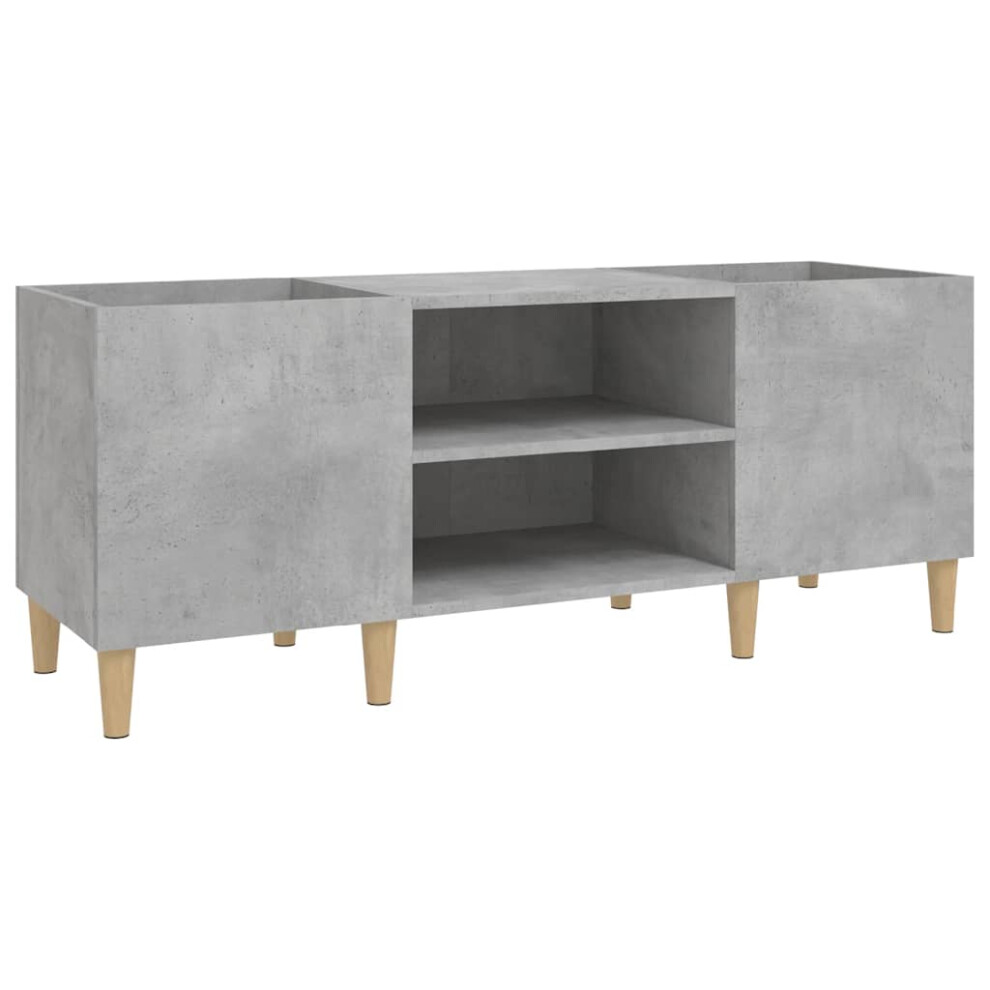 (concrete grey, 121 x 38 x 48 cm) vidaXL Record Cabinet Office Vinyl Storage Cabinet Sideboard Engineered Wood