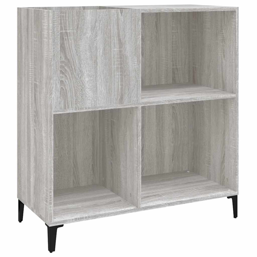 Vidaxl (Grey Sonoma) Record Cabinet Sideboard Side Cabinet Engineered Wood