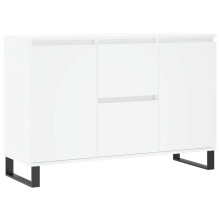 (white) vidaXL Sideboard Storage Cabinet Cupboard Side Cabinet Brown Oak Engineered Wood