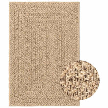 (140 x 200 cm, square) vidaXL Rug Floor Carpet for Indoor and Outdoor Door Mat Kitchen Rug Jute Look