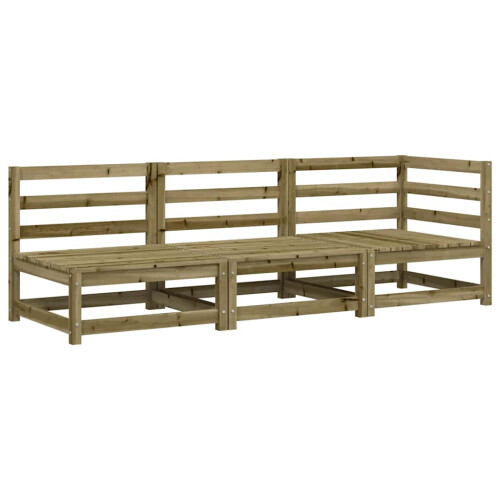 VidaXL vidaXL Gartensofa 3-Sitzer Kiefernholz Imprägniert