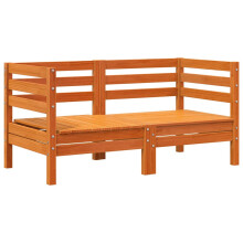 (wax brown, 2 pcs/corner sofa) vidaXL Garden Sofa Outdoor Sofa Wooden Sectional Sofa Seat Solid Wood Pine