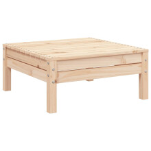 (natural pine, 1 pcs/footrest) vidaXL Garden Sofa Outdoor Sofa Wooden Sectional Sofa Seat Solid Wood Pine