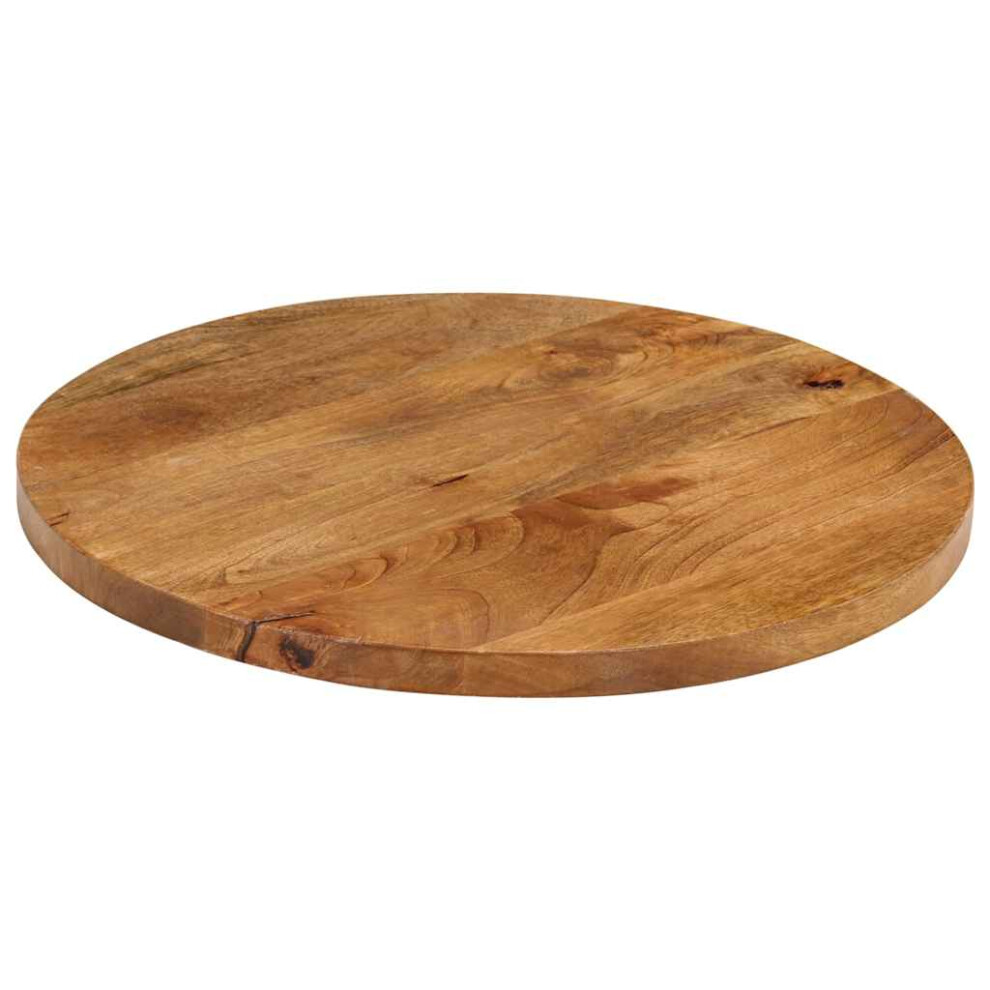Vidaxl (Oak, 40 X 2.5 Cm/ Solid Mango Wood) Table Top Replacement Board Dining Table Top Wooden Furniture Top Round