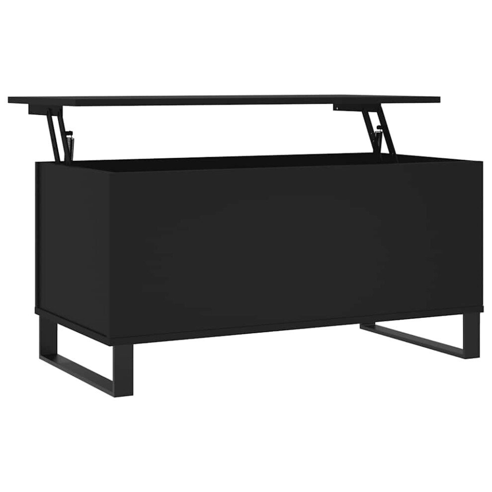 Vidaxl (Black) Coffee Table Side Table End Accent Telephone Sofa Table Engineered Wood