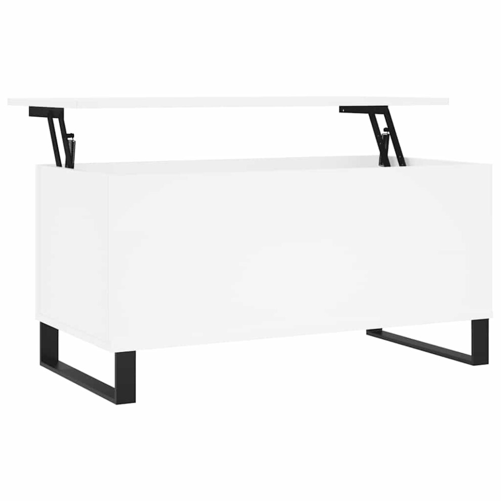 Vidaxl (White) Coffee Table Side Table End Accent Telephone Sofa Table Engineered Wood