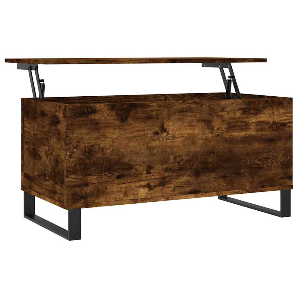 Vidaxl (Smoked Oak) Coffee Table Side Table End Accent Telephone Sofa Table Engineered Wood