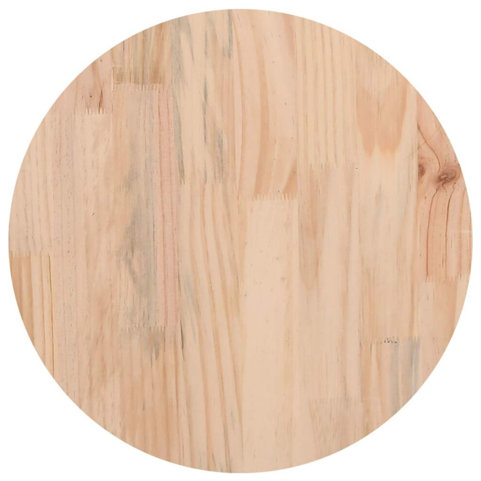 vidaXL Table Top Replacementn Desk Top Dining Table Top Round Solid Wood Pine