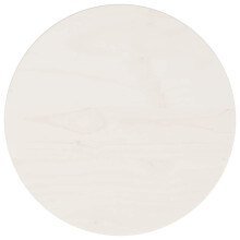 vidaXL Table Top Wooden Desk Top Dining Table Top Round White Solid Wood Pine