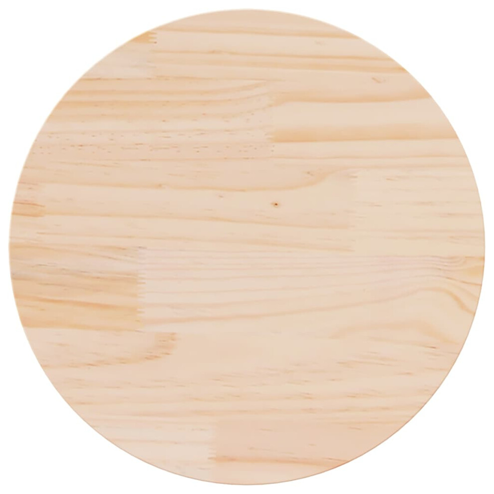 Vidaxl Table Top Replacementn Desk Top Dining Table Top Round Solid Wood Pine
