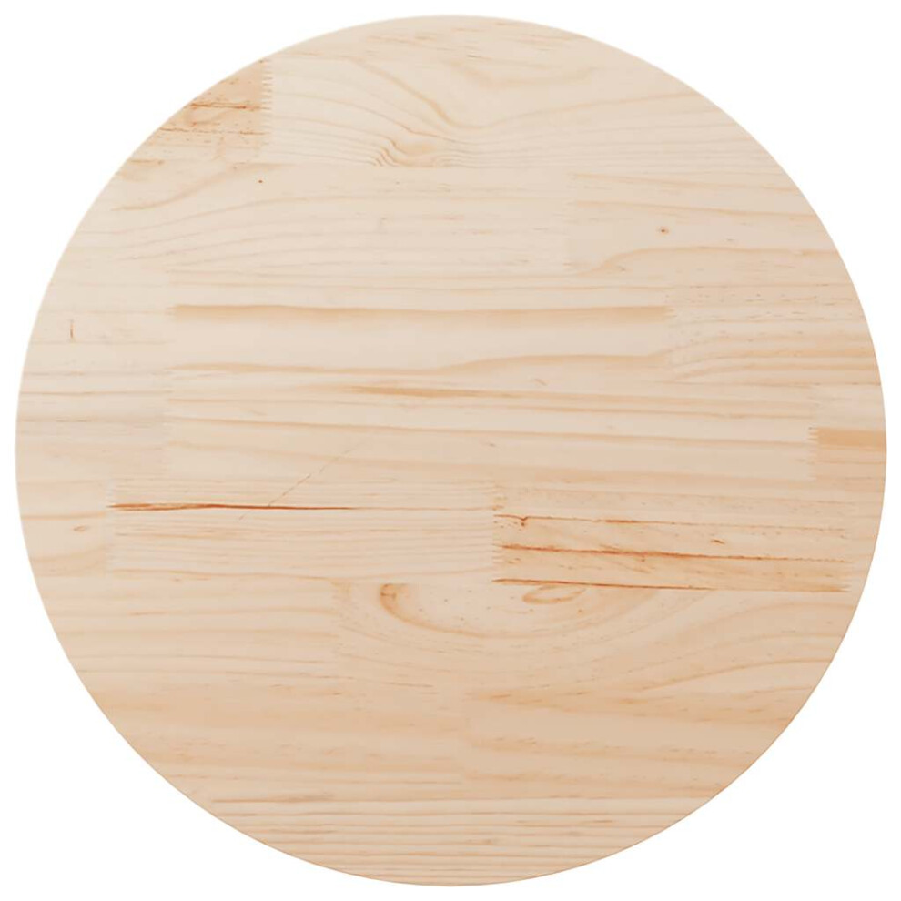 Vidaxl Table Top Replacementn Desk Top Dining Table Top Round Solid Wood Pine
