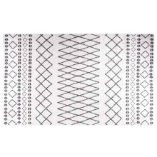 (white and black, 120 x 170 cm) vidaXL Rug Washable Patchwork Anti Slip Home Floor Carpet Floor Area Rug Mat