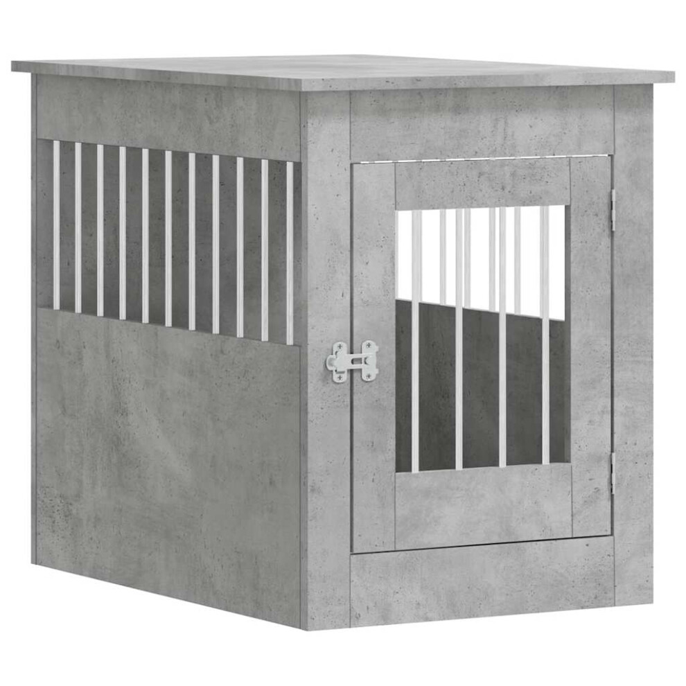 Vidaxl (Concrete Grey, 55 X 80 X 68 Cm) Dog Crate Furniture Pet Doghouse Dog Kennel Dog Cage Engineered Wood