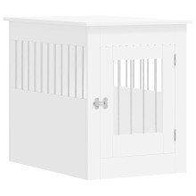 (white, 55 x 80 x 68 cm) vidaXL Dog Crate Furniture Pet Doghouse Dog Kennel Dog Cage Engineered Wood