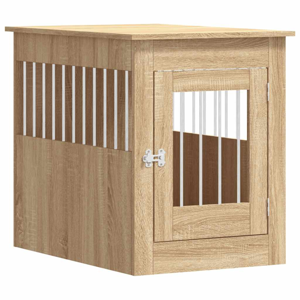 Vidaxl (Sonoma Oak, 55 X 80 X 68 Cm) Dog Crate Furniture Pet Doghouse Dog Kennel Dog Cage Engineered Wood