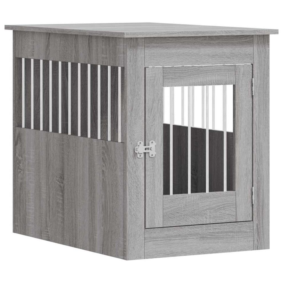 Vidaxl (Grey Sonoma, 55 X 80 X 68 Cm) Dog Crate Furniture Pet Doghouse Dog Kennel Dog Cage Engineered Wood
