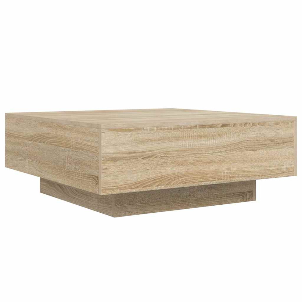 Vidaxl (Sonoma Oak, 80 X 80 X 31 Cm) Coffee Table Hallway Accent Side Table Sofa End Table Engineered Wood