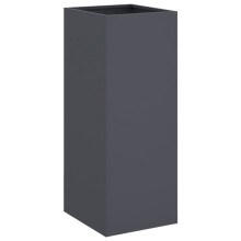 vidaXL Planter Flower Pot Garden Raised Bed Outdoor Planter Anthracite Steel