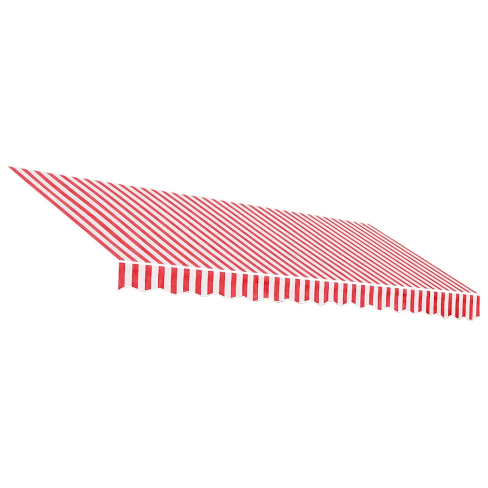 Vidaxl (Red And White, 400 X 300 Cm) Awning Top Sunshade Canvas Sunflower Canopy Top Replacement Fabric