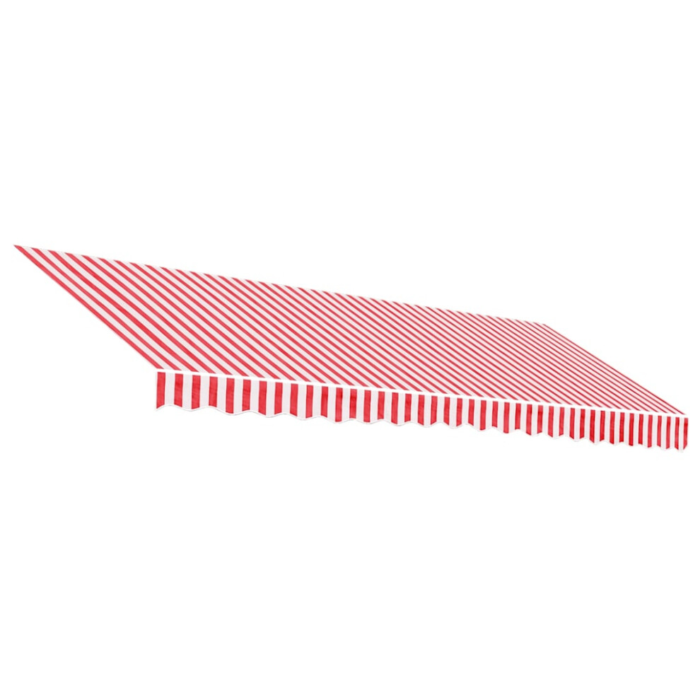 Vidaxl (Red And White, 450 X 350 Cm) Awning Top Sunshade Canvas Sunflower Canopy Top Replacement Fabric