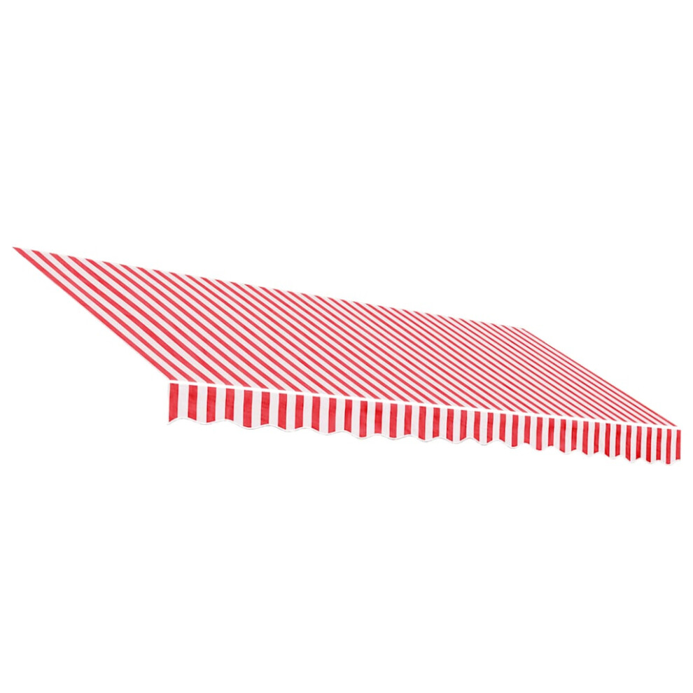Vidaxl (Red And White, 400 X 350 Cm) Awning Top Sunshade Canvas Sunflower Canopy Top Replacement Fabric