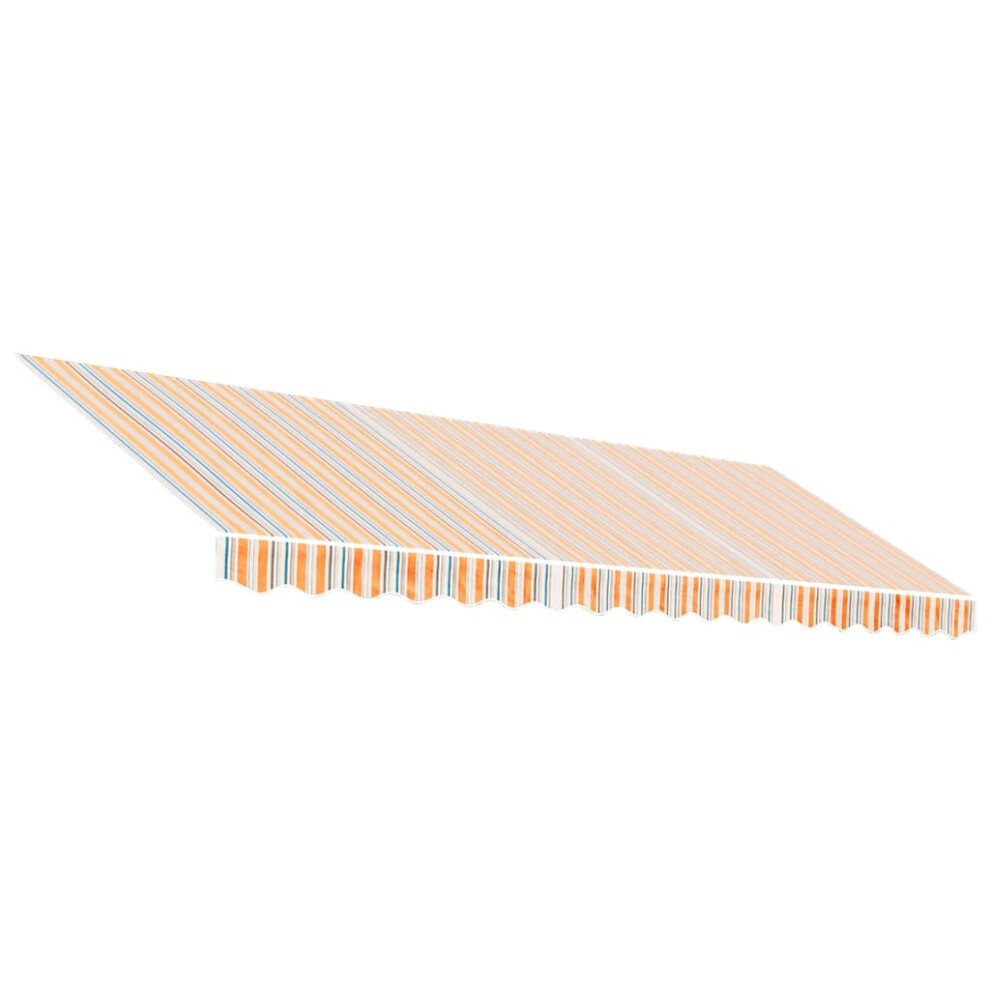 Vidaxl (Blue And Orange, 450 X 350 Cm) Awning Top Sunshade Canvas Sunflower Canopy Top Replacement Fabric