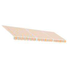 vidaXL Ersatzstoff für Markise Orange und Blau 5x3 m Polyester