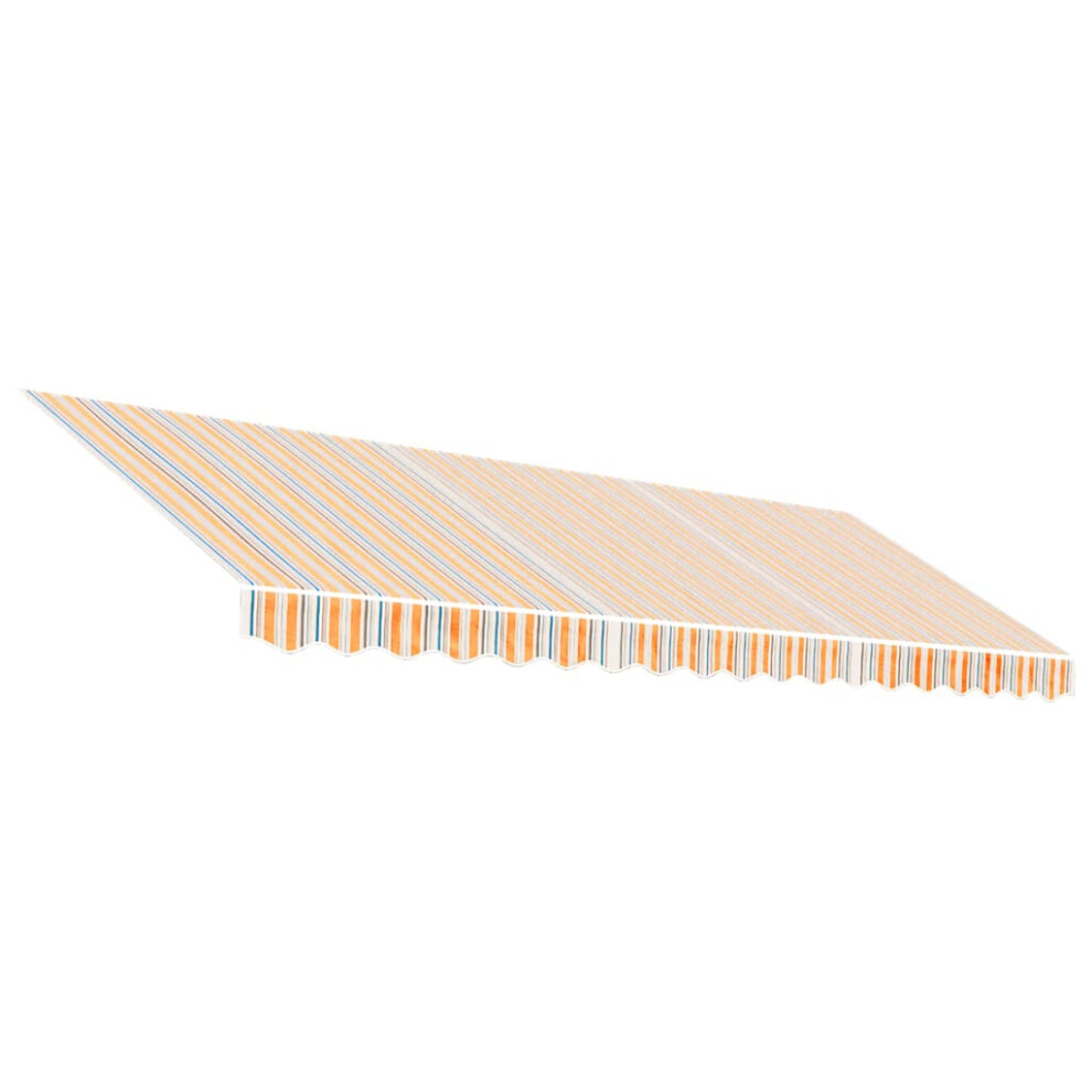 Vidaxl (Blue And Orange, 450 X 300 Cm) Awning Top Sunshade Canvas Sunflower Canopy Top Replacement Fabric